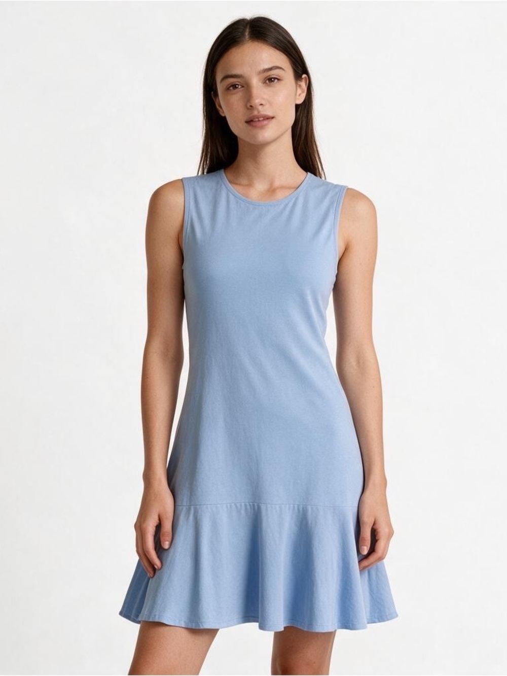 Anaclare Periwinkle Blue Flounce Dress NWT Small